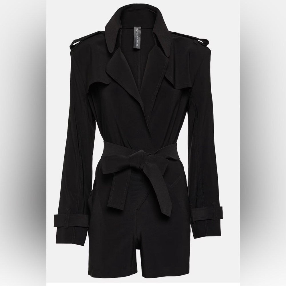 ‼️BRAND NEW‼️ Norma Kamali Black Trench Jumpshort - Medium
